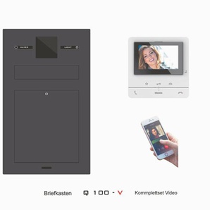 Briefkasten Komplettset Kamera Video Handyk. LED Klingel Lautsp. Q 100 V