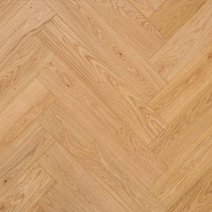 Brilliands Flooring Fertigparkett 2-Schicht Eiche Fischgrät - Eiche Natur naturbelassen