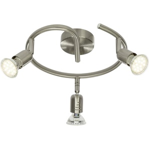Brilliant 3er Spot Spirale Loona eisen Ø 24 cm GU10, eisen, warmweiß GLO773055218