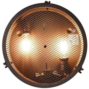 Brilliant Deckenleuchte Zois, ohne Leuchtmittel, Deckenlampe 34cm schwarz korund