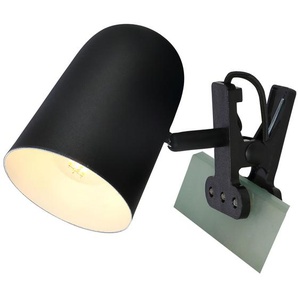 BRILLIANT Lampe Ayr Klemmleuchte schwarz matt | 1x D45, E14, 18W, geeignet für Tropfenlampen (nicht enthalten) | Mit Schnurzwischenschalter