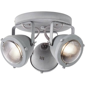BRILLIANT Lampe Carmen LED Spotrondell 3flg grau Beton | 3x LED-PAR51, GU10, 5W LED-Reflektorlampen inklusive, (380lm, 3000K) | Köpfe schwenkbar