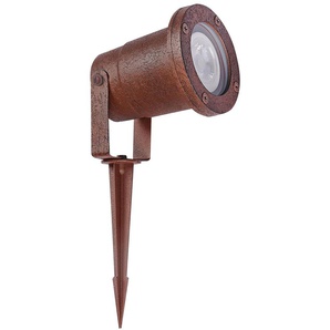 BRILLIANT Lampe, Janko Außenerdspieß 32cm rostfarbend, Aluminium/Glas, 1x PAR51, GU10, 20W,Reflektorlampen (nicht enthalten)