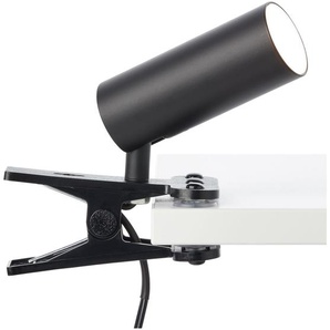 BRILLIANT Lampe Soeren LED Klemmleuchte schwarz samt | 1x 4.5W LED integriert, (410lm, 4000K) | Lichtfarbe kaltweiß (4000K)