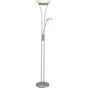 Brilliant LED Deckenfluter mit Lesearm 180 cm Finn weiß GLO773042031