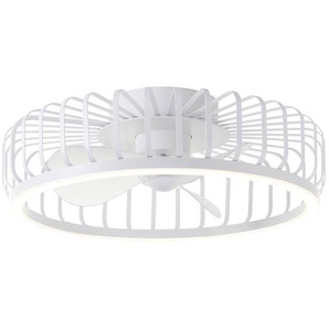 Brilliant LED Deckenventilator Capo Ø 48 cm 36 W weiß GLO773056835