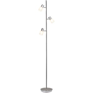Brilliant LED Stehlampe »LEA«, 3 flammig, Leuchtmittel E14   LED wechselbar, 157cm Höhe, 3 x E14 max. 4W, eisen/chrom, schwenkbar, Metall/Glas