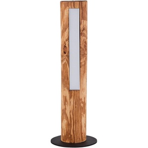 Brilliant LED Tischleuchte Odun, Dimmfunktion, LED fest integriert, Warmweiß, 46 cm Höhe, Touchdimmer, 800 lm, warmweiß, Holz/Metall, kiefer gebeizt