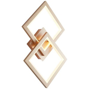 Brilliant LED Deckenleuchte Gwyn, LED wechselbar, Warmweiß, 44,5 cm Höhe, Metall/Kunststoff, aluminium/gold