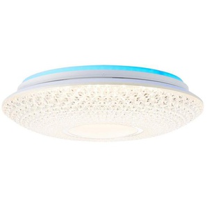 Brilliant LED Deckenleuchte Lucian, LED fest integriert, Farbwechsler, Ø 41 cm, dimmbar, CCT, RGB-Backlight, 2000 lm, Fernbedienung, weiß