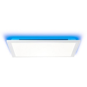 Brilliant LED Panel Allie, LED fest integriert, Farbwechsler, 40 x 40 cm, dimmbar, CCT, RGB-Backlight, 2400 lm, Fernbed., weiß