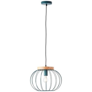Brilliant Pendelleuchte Sorana, ohne Leuchtmittel, Hängeplampe, 130 cm Höhe, Ø 35,5 cm, E27, kürzbar, Metall/Holz