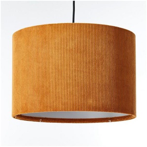 Brilliant Pendelleuchte Tony, ohne Leuchtmittel, mit Cord-Lampenschirm, 150 x 35 cm, E27, kürzbar, Textil