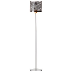 Brilliant Stehlampe Santy, ohne Leuchtmittel, 161 x 29 cm, E27, Metall/Bambus, schwarz/natur