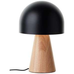 Brilliant Tischleuchte Nalam, ohne Leuchtmittel, Pilz-Tischleuchte, 31 cm Höhe, Ø 20cm, E14, Holz/Metall, natur/schwarz