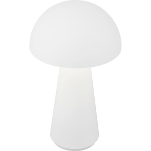Briloner LED Akku-Tischleuchte Fungo weiß 28 x 16 cm warmweiß GLO773400301
