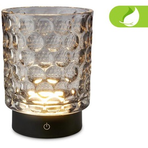 Briloner LED Akku-Tischleuchte Sunora grau 15 cm warmweiß dimmbar GLO773140188