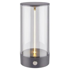 Briloner LED Akku-Tischleuchte Wiggle anthrazit 15 cm warmweiß dimmbar GLO773140191