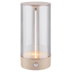 Briloner LED Akku-Tischleuchte Wiggle beige 15 cm warmweiß dimmbar GLO773140184