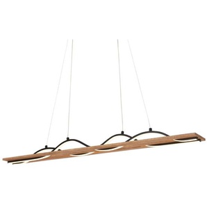Briloner LED-Pendelleuchte VINKA schwarz holz GLO773056811