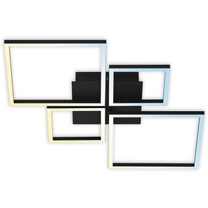 Briloner Leuchten LED Deckenleuchte 3093015 FRAME, CCT - über Fernbedienung, Farbwechsel, Nachtlichtfunktion, Timerfunktion, LED fest integriert, Kaltweiß, Neutralweiß, Tageslichtweiß, Warmweiß, CCT, stufenlos dimmbar, Fernbedienung, Nacht-/Timerfunktion