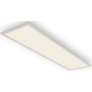 Briloner Leuchten LED Panel 7189016 Piatto, Bewegungsmelder, Leuchtdauer einstellbar, LED fest integriert, Neutralweiß, Deckenlampe, 119,5x29,5x6,5cm, Weiß, 38W, Wohnzimmer, Schlafzimmer