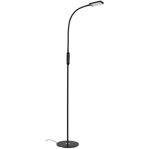Briloner - office remote led Stehlampe, Fernbedienung, Dimmbar, cct Farbtemperatursteuerung, Touchfunktion, schwarz, 24 x 140 cm