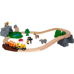 BRIO® Spielzeug-Eisenbahn BRIO® WORLD, Safari Bahn Set, FSC®- schützt Wald - weltweit