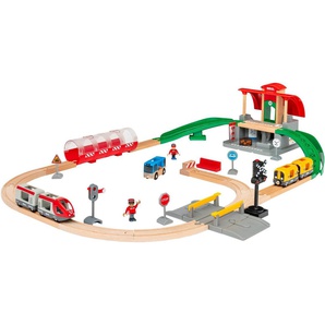 BRIO® Spielzeug-Eisenbahn BRIO® WORLD, Großes City Bahnhof Set, mit Soundeffekten, FSC® - schützt Wald - weltweit