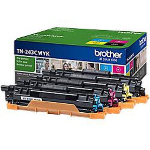 Brother TN-243CMYK Original Tonerkartusche Schwarz, Cyan, Magenta, Gelb Multipack 4 Stück 1000170