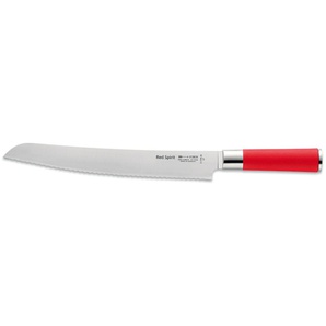 Brotmesser F. DICK Red Spirit Kochmesser Gr. Klingenlänge 26 cm, rot (edelstahlfarben, rot) Brotmesser 26 cm, Wellenschliff