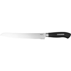 Brotmesser SIENA HOME Treviso Kochmesser Gr. Klingenlänge 21 cm, schwarz Brotmesser mit zackigem Wellenschliff, ideal für Brot, 21 cm