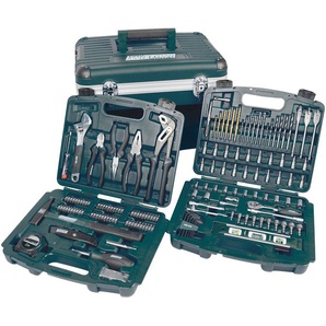 BRÜDER MANNESMANN WERKZEUGE Werkzeugset Werkzeugsets 163-tlg. grün (grün, schwarz) Werkzeugkoffer
