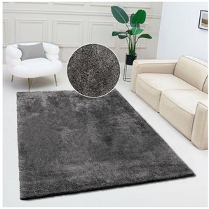 Bruno Banani Teppich Dana Teppich, besonders weich und kuschelig, Kundenliebling, rechteckig, Höhe: 30 mm, uni, Mikrofaser Teppiche, Wohnzimmer, Schlafzimmer, Esszimmer