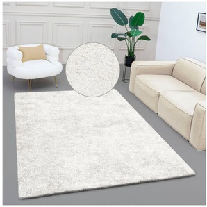 Bruno Banani Teppich Dana Teppich, besonders weich und kuschelig, Kundenliebling, rechteckig, Höhe: 30 mm, uni, Mikrofaser Teppiche, Wohnzimmer, Schlafzimmer, Esszimmer