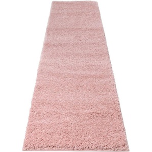 Bruno Banani Läufer Shaggy Soft, rechteckig, Höhe: 30 mm, Läufer, Brücke, gewebt, Uni-Farben, besonders weich