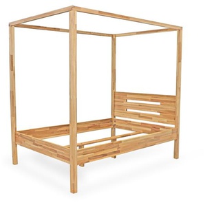 Bubema Jasmin – Himmelbett in Buche massiv, Farbton natur geölt oder weiß lasiert