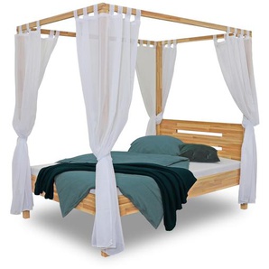 Bubema Jasmin – Himmelbett in Buche massiv, Farbton natur geölt oder weiß lasiert