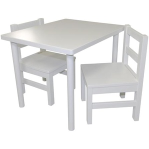 Bubema Kindersitzgruppe – aus Massivholz, als Stuhl, Tisch oder als Set, natur geölt oder weiß lackiert