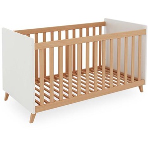 Bubema Lino – Babybett mit Schlupfsprossen, höhenverstellbar