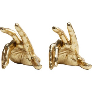 Buchstütze Holding Fingers