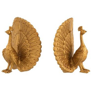 Buchstützen Peacock