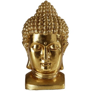 Buddhakopf , Gold , Kunststoff , Buddha , 27x47x25 cm , stehend , Dekoration, Skulpturen & Dekoobjekte, Skulpturen