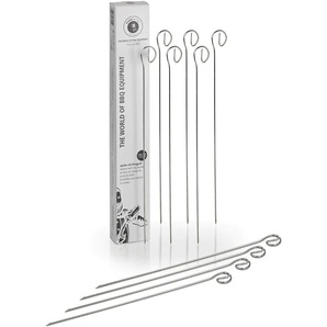 Grillspieß BUDDYS Buddy BBQ Spieße silberfarben Zubehör für Grills Schaschlikspieße, Edelstahl, wiederverwendbar, 30 cm