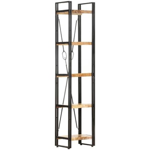 Bücherregal 5 Fächer 40x30x180 cm Mango Massivholz