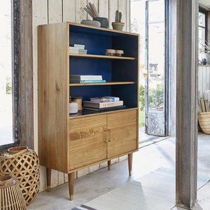 Bücherregal aus massivem Mindi-Holz 85 cm