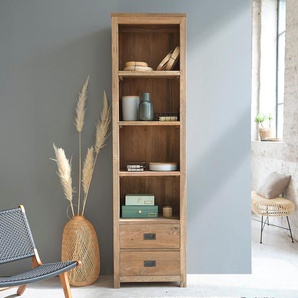 Bücherregal aus massivem recyceltem Teakholz 60 cm
