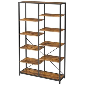 Bücherregal - braun - Materialmix - 100 cm - 170 cm | Möbel Kraft