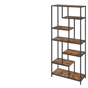 Bücherregal - braun - Materialmix - 80 cm - 180 cm | Möbel Kraft