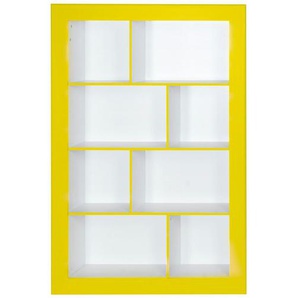 Bücherregal - gelb - Materialmix - 109 cm - 159 cm | Möbel Kraft